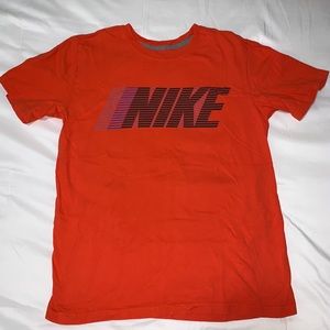 Nike Orange Short Sleeve Shirt Medium